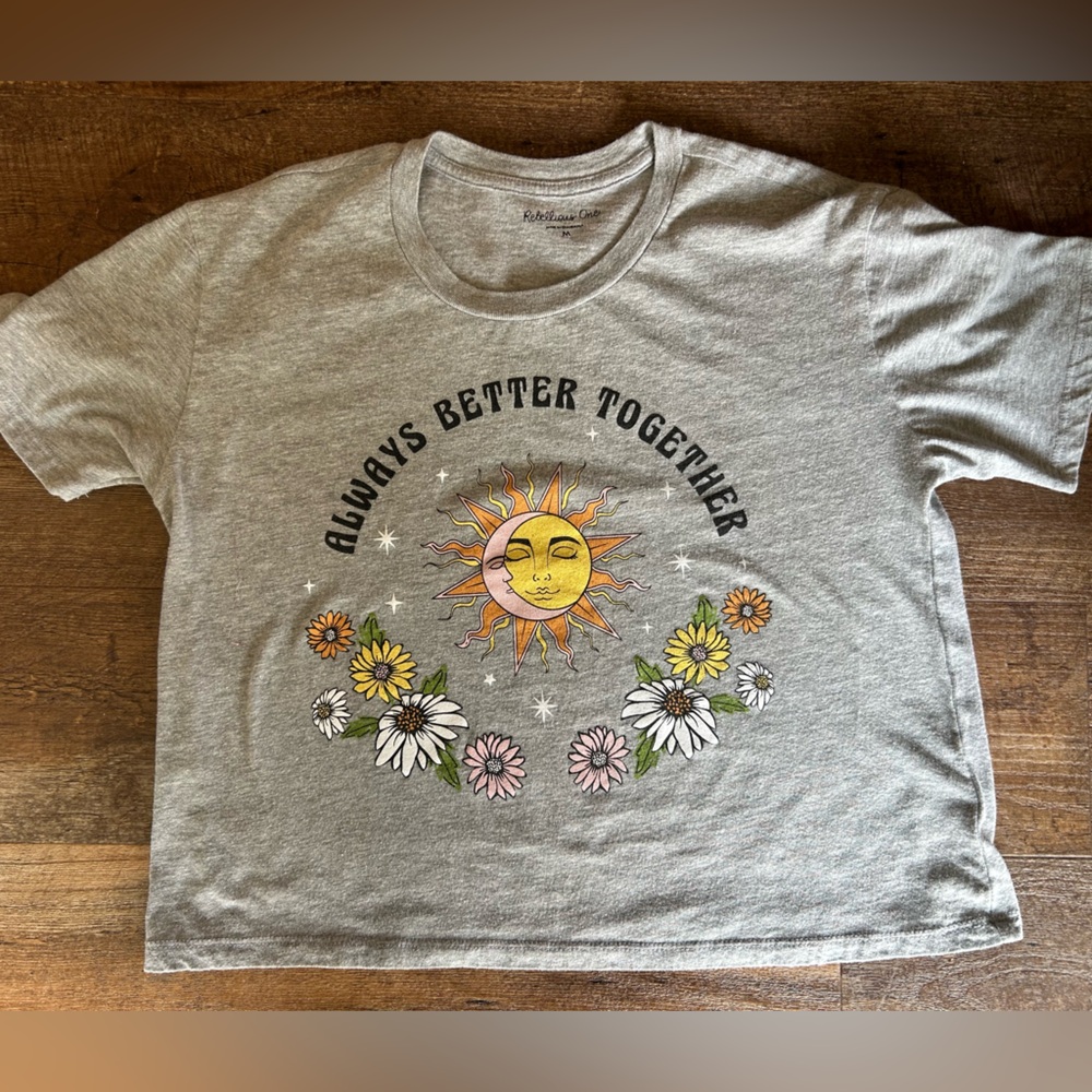 Always better together cropped tshirt